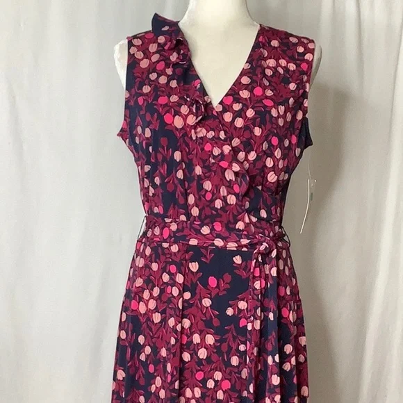 Leota Dresses Leota Aneeka Knit Faux Wrap Dress Size L Stitch